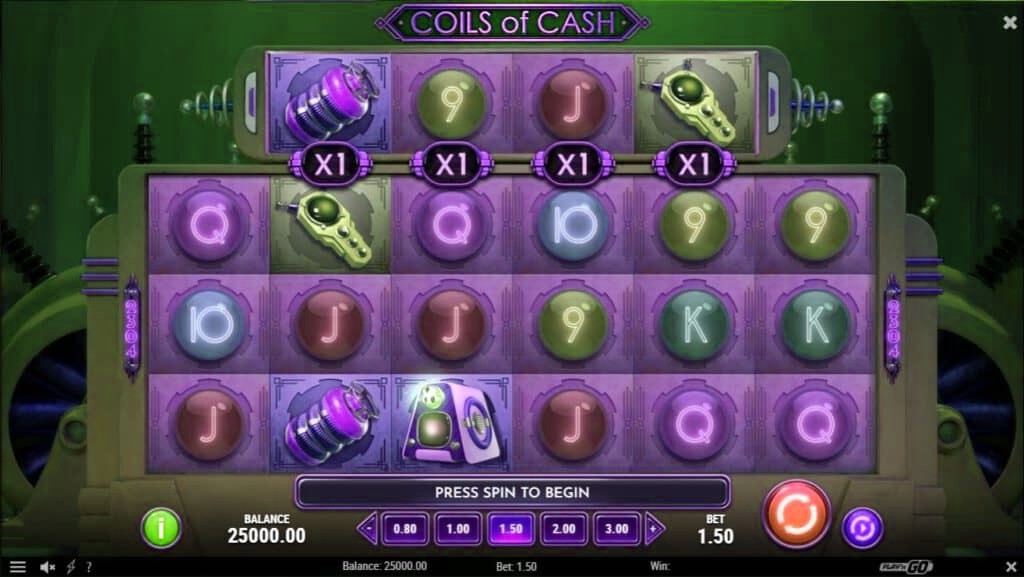 game coils of cash slotxoeasy