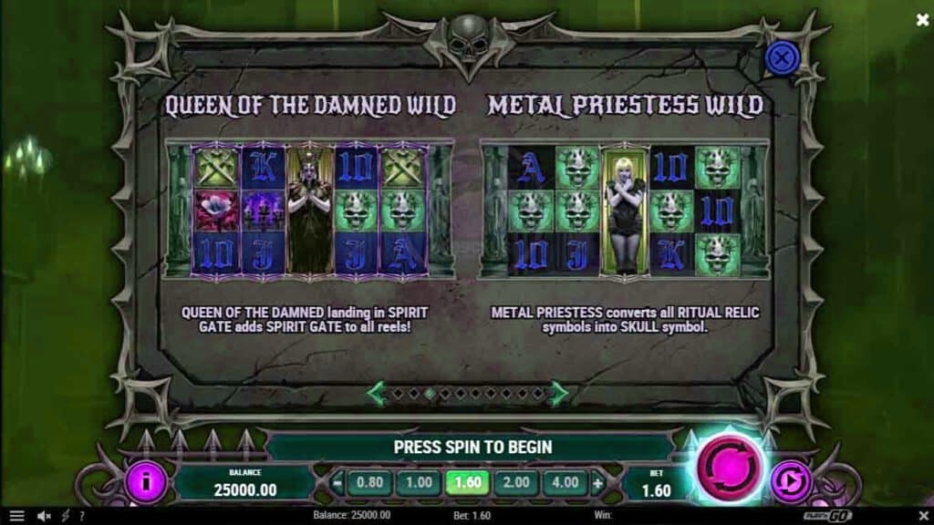 queen of the damned wild&metal priestess wild the crypt slotxoeasy