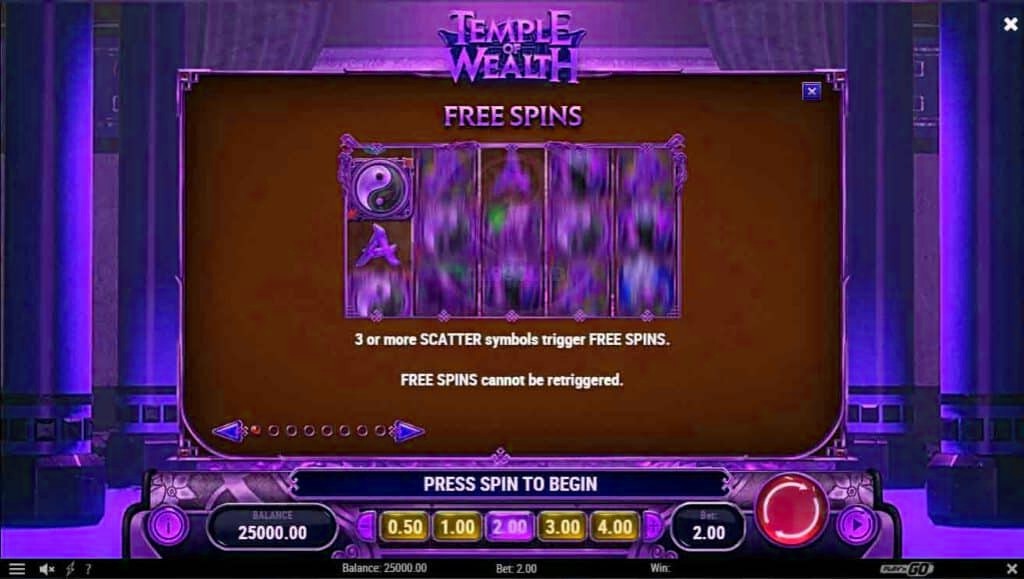 free spins temple of wealth mgm99win