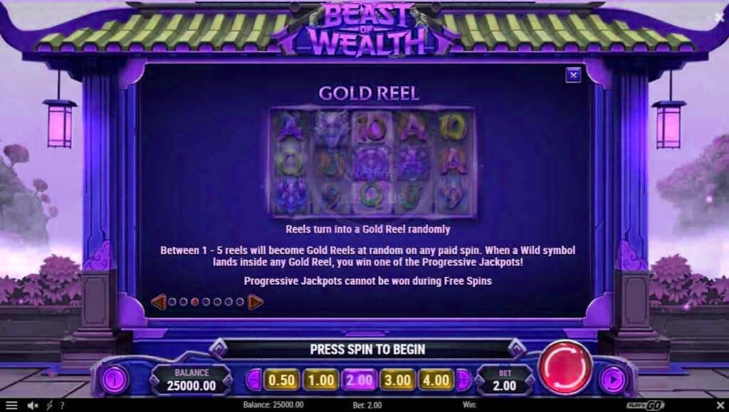 gold reel beast of wealth mgm99win